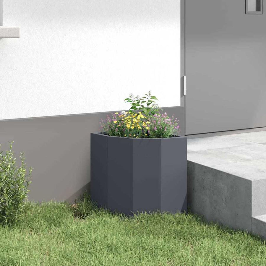 Hoek Plantbak Antraciet 30 x 30 x 35 cm Staal