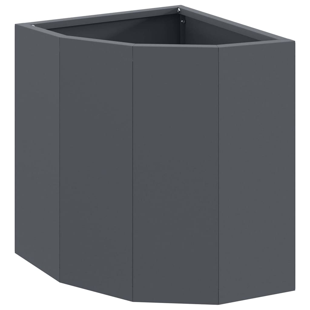 Hoek Plantbak Antraciet 30 x 30 x 35 cm Staal