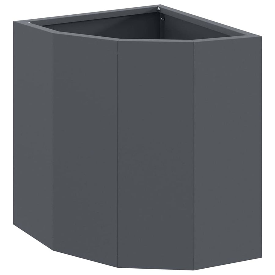 Hoek Plantbak Antraciet 30 x 30 x 35 cm Staal