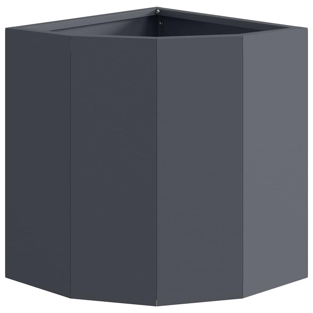 Hoek Plantbak Antraciet 30 x 30 x 35 cm Staal