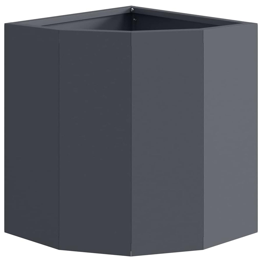 Hoek Plantbak Antraciet 30 x 30 x 35 cm Staal