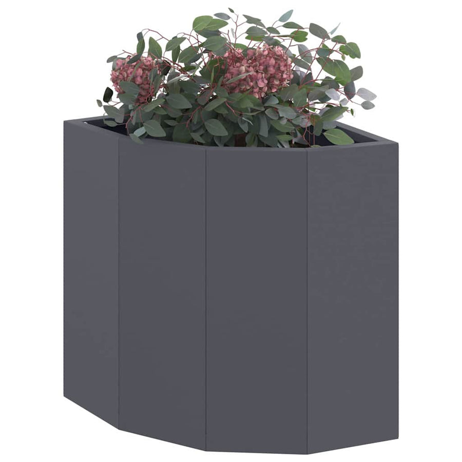 Hoek Plantbak Antraciet 30 x 30 x 35 cm Staal