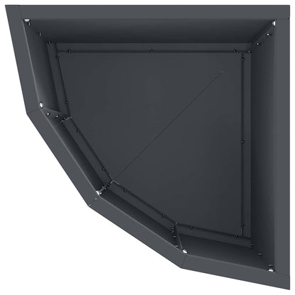 Hoek Plantbak Antraciet 30 x 30 x 35 cm Staal