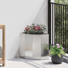 Hoek Plantbak Zilver 30 x 30 x 35 cm Roestvrij staal