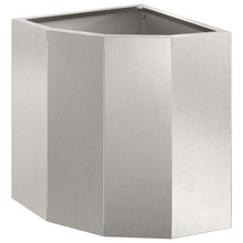 Hoek Plantbak Zilver 30 x 30 x 35 cm Roestvrij staal
