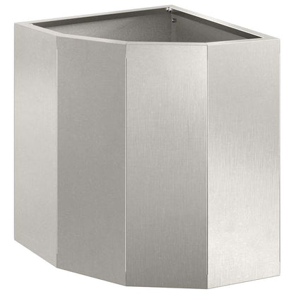 Hoek Plantbak Zilver 30 x 30 x 35 cm Roestvrij staal