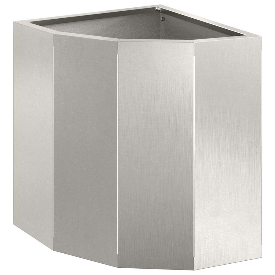 Hoek Plantbak Zilver 30 x 30 x 35 cm Roestvrij staal