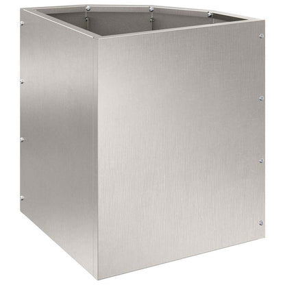 Hoek Plantbak Zilver 30 x 30 x 35 cm Roestvrij staal