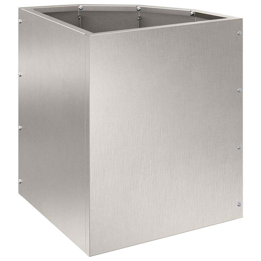 Hoek Plantbak Zilver 30 x 30 x 35 cm Roestvrij staal