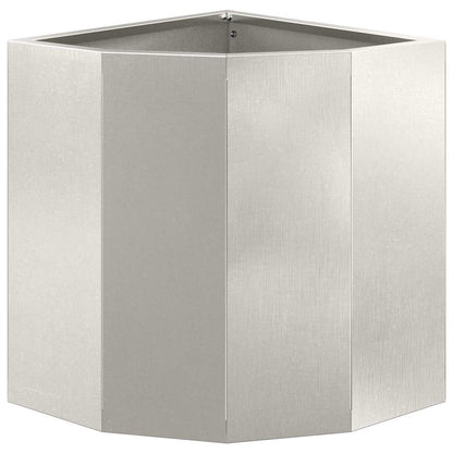 Hoek Plantbak Zilver 30 x 30 x 35 cm Roestvrij staal