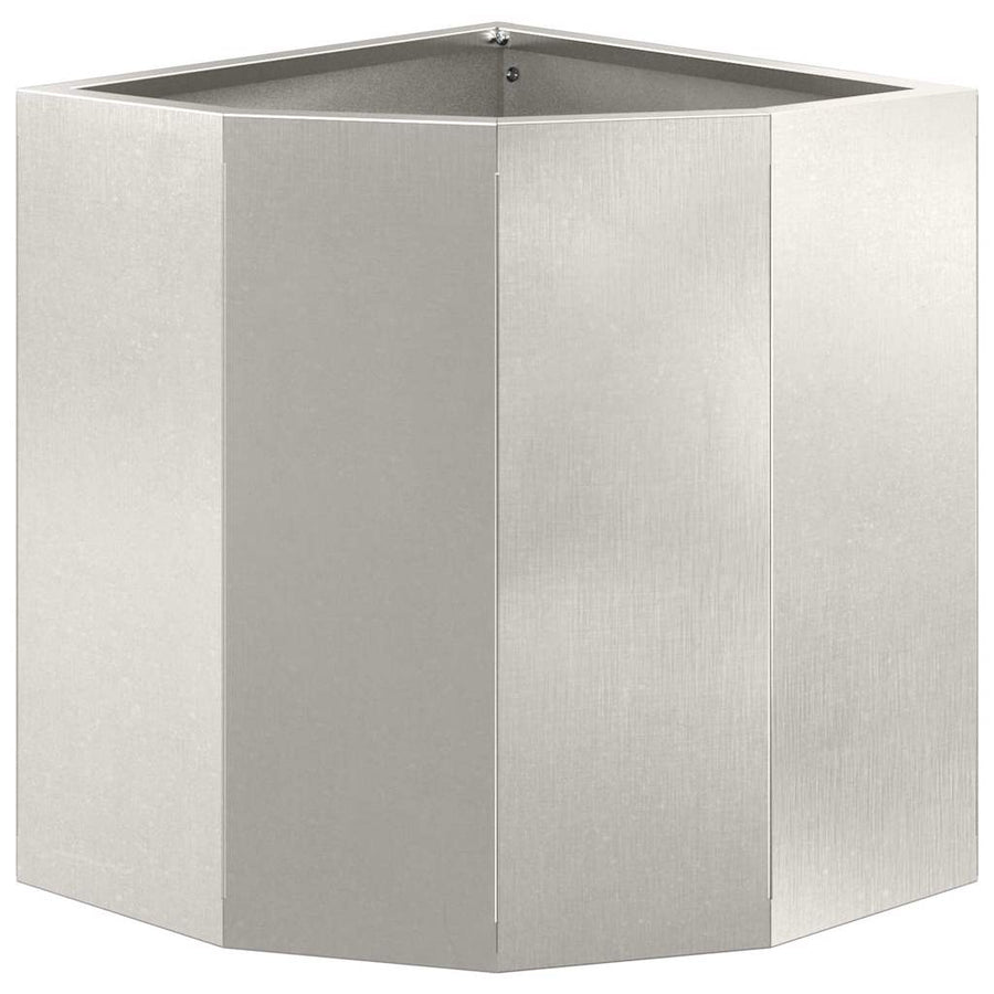 Hoek Plantbak Zilver 30 x 30 x 35 cm Roestvrij staal