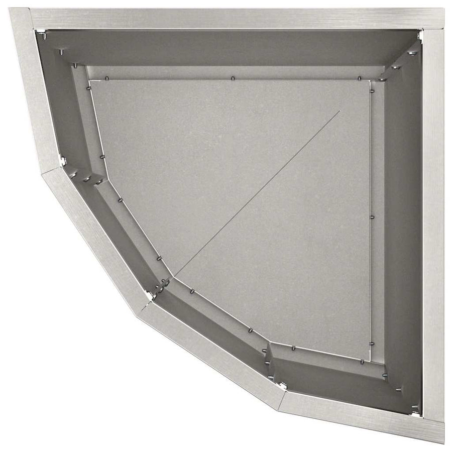 Hoek Plantbak Zilver 30 x 30 x 35 cm Roestvrij staal