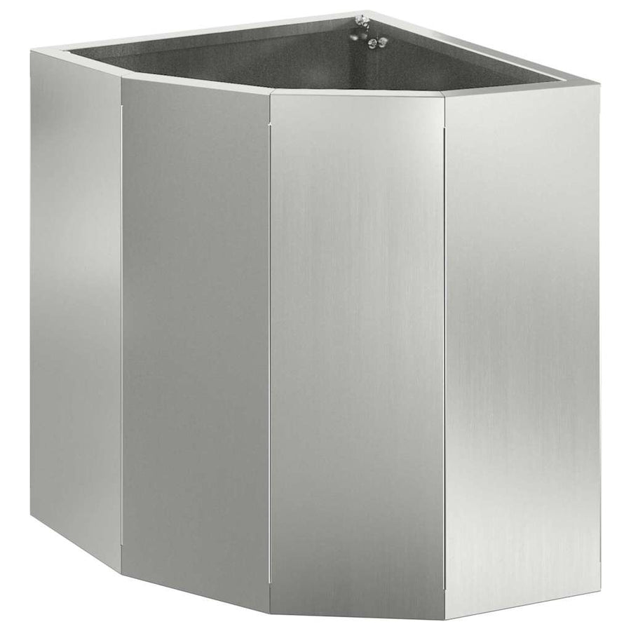 Hoek Plantbak Zilver 30 x 30 x 35 cm Gegalvaniseerd staal