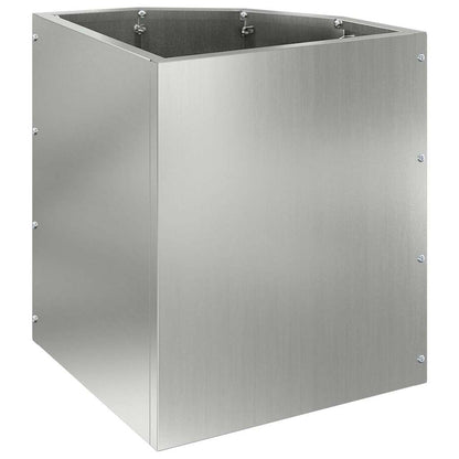 Hoek Plantbak Zilver 30 x 30 x 35 cm Gegalvaniseerd staal
