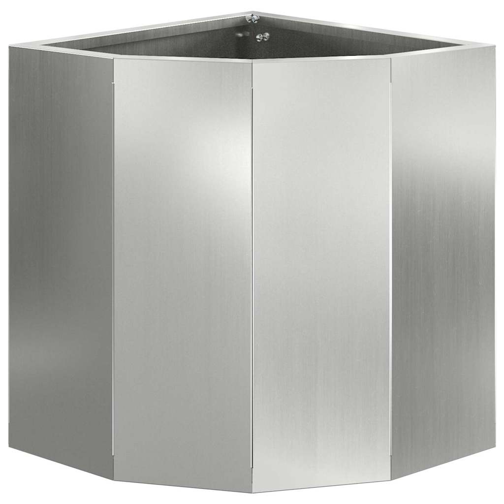 Hoek Plantbak Zilver 30 x 30 x 35 cm Gegalvaniseerd staal