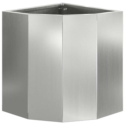 Hoek Plantbak Zilver 30 x 30 x 35 cm Gegalvaniseerd staal