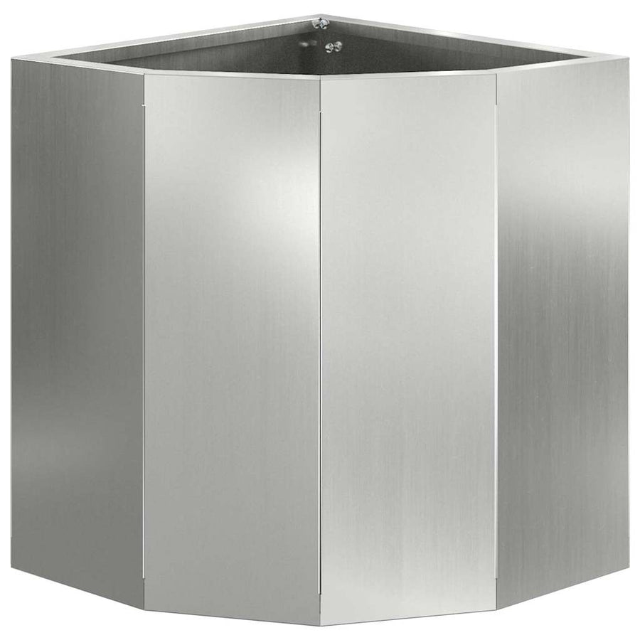 Hoek Plantbak Zilver 30 x 30 x 35 cm Gegalvaniseerd staal