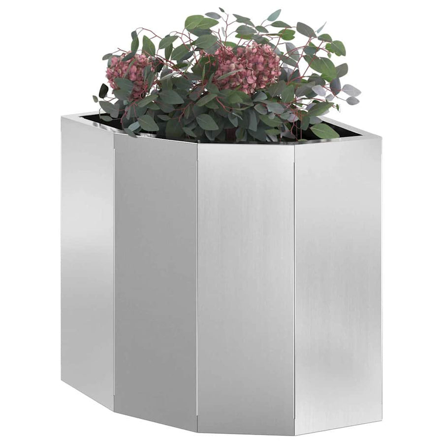 Hoek Plantbak Zilver 30 x 30 x 35 cm Gegalvaniseerd staal