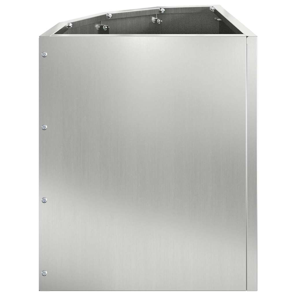 Hoek Plantbak Zilver 30 x 30 x 35 cm Gegalvaniseerd staal