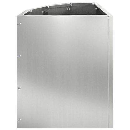 Hoek Plantbak Zilver 30 x 30 x 35 cm Gegalvaniseerd staal