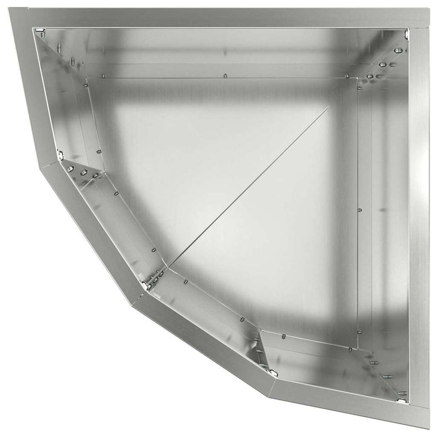 Hoek Plantbak Zilver 30 x 30 x 35 cm Gegalvaniseerd staal