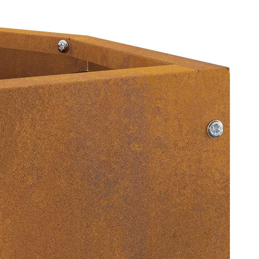Hoek Plantbak Roestig 30 x 30 x 35 cm Cortenstaal