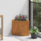 Corner Planter Rusty 30 x 30 x 35 cm Corten Steel