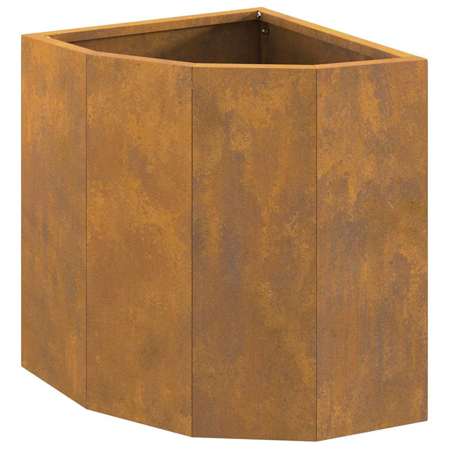 Hoek Plantbak Roestig 30 x 30 x 35 cm Cortenstaal