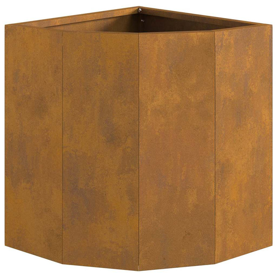 Hoek Plantbak Roestig 30 x 30 x 35 cm Cortenstaal