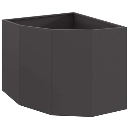 Hoek Plantbak Zwart 60 x 60 x 50 cm Staal