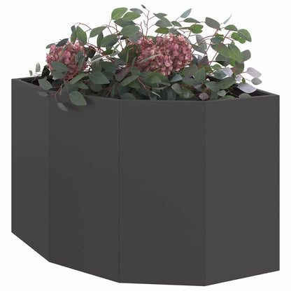 Hoek Plantbak Zwart 60 x 60 x 50 cm Staal