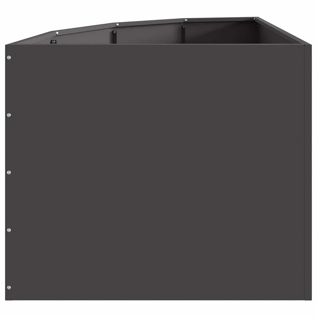 Hoek Plantbak Zwart 60 x 60 x 50 cm Staal
