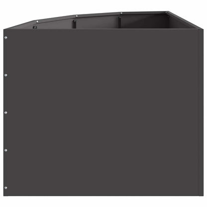 Hoek Plantbak Zwart 60 x 60 x 50 cm Staal
