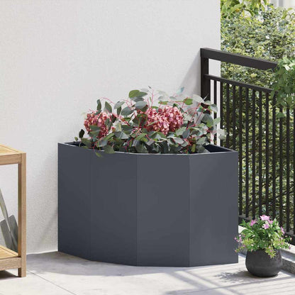 Hoek Plantbak Antraciet 60 x 60 x 50 cm Staal