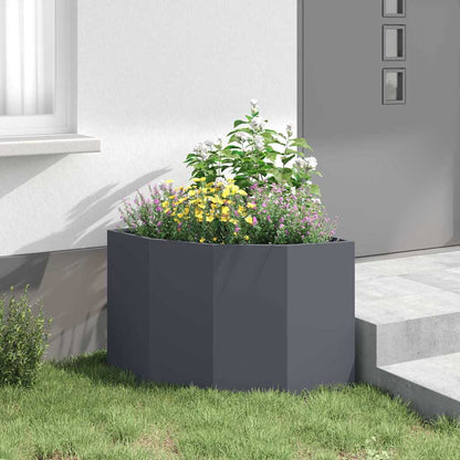 Hoek Plantbak Antraciet 60 x 60 x 50 cm Staal