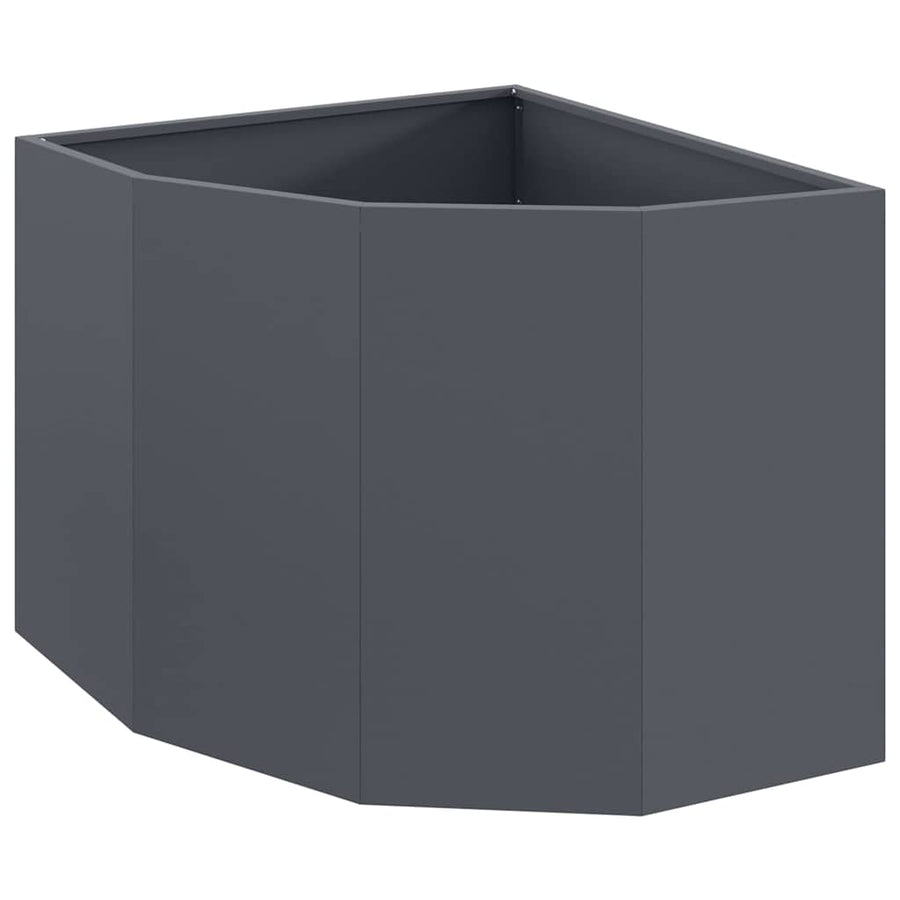 Hoek Plantbak Antraciet 60 x 60 x 50 cm Staal