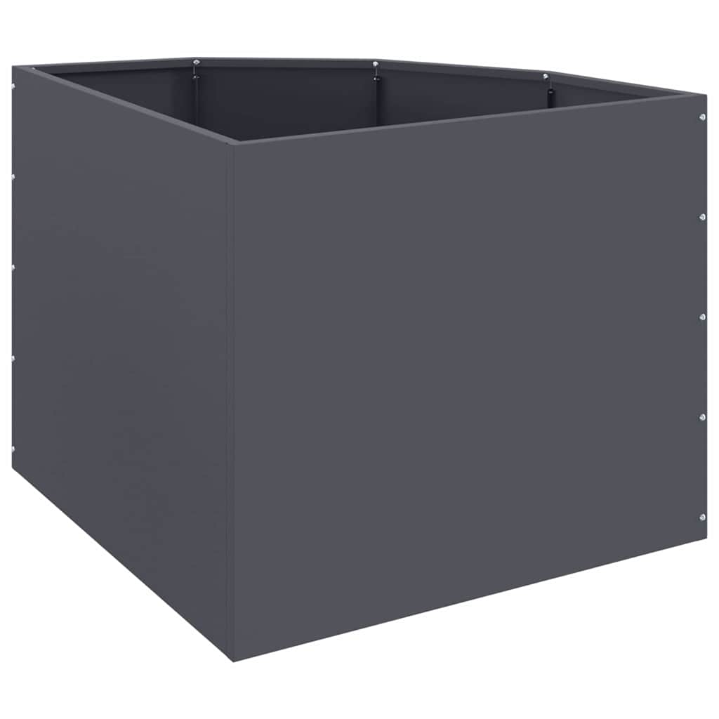 Hoek Plantbak Antraciet 60 x 60 x 50 cm Staal
