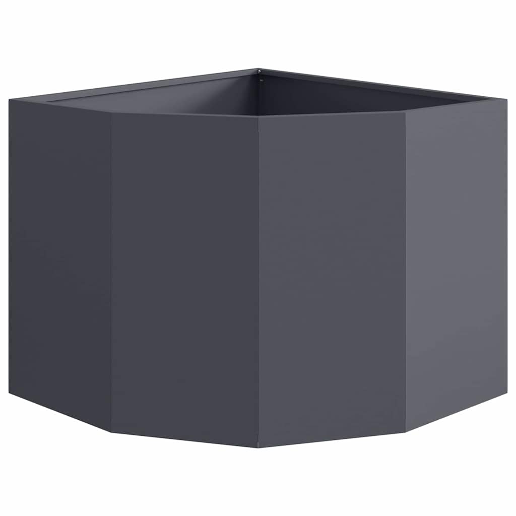 Hoek Plantbak Antraciet 60 x 60 x 50 cm Staal