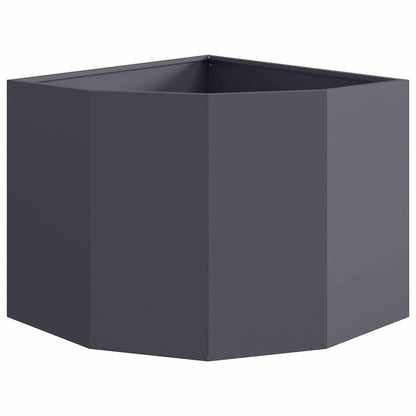 Hoek Plantbak Antraciet 60 x 60 x 50 cm Staal