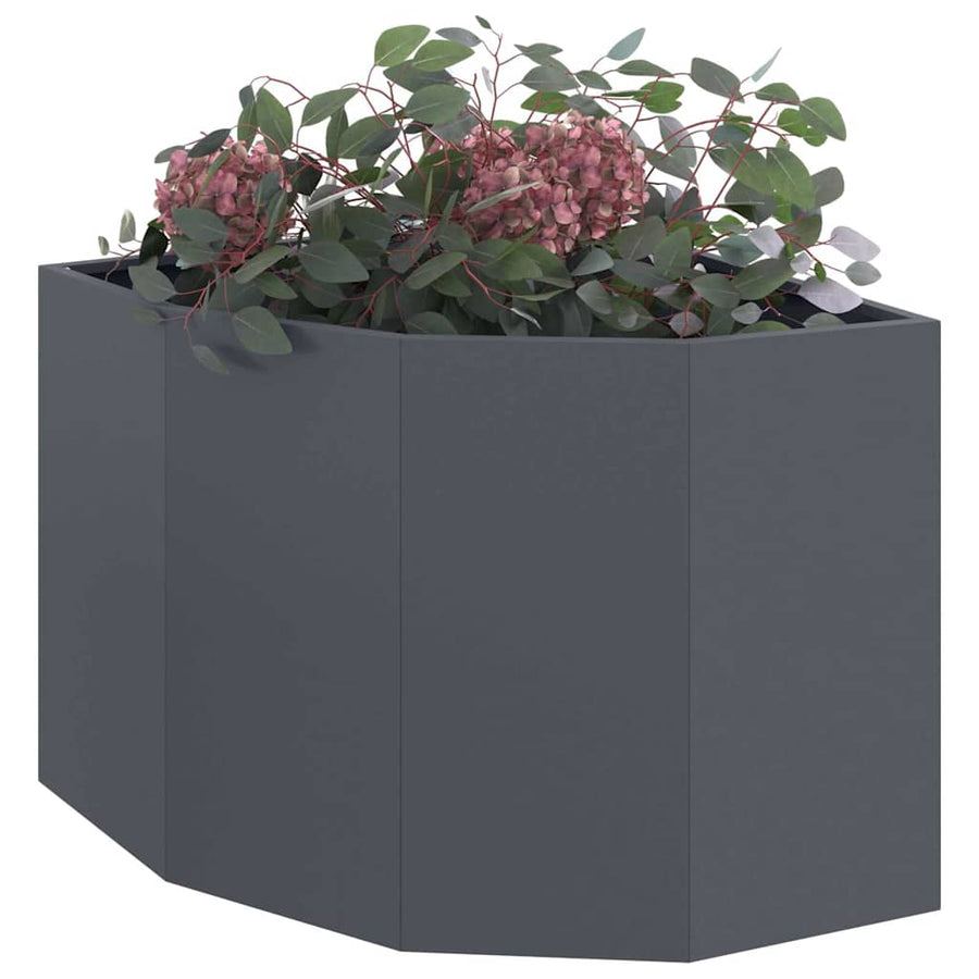 Hoek Plantbak Antraciet 60 x 60 x 50 cm Staal