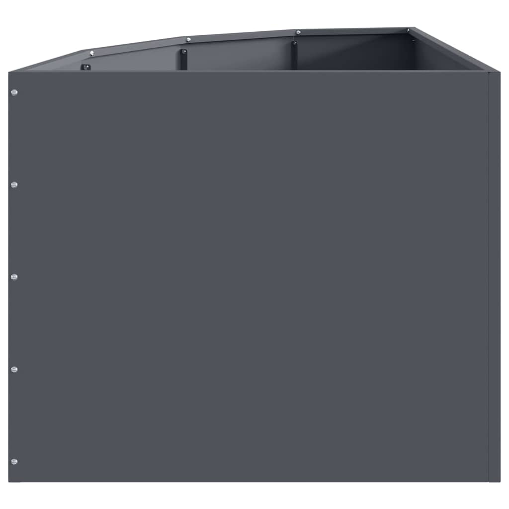 Hoek Plantbak Antraciet 60 x 60 x 50 cm Staal