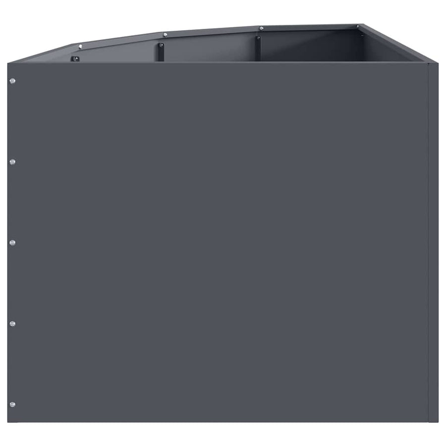 Hoek Plantbak Antraciet 60 x 60 x 50 cm Staal