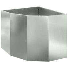 Hoek Plantbak Zilver 60 x 60 x 50 cm Gegalvaniseerd staal