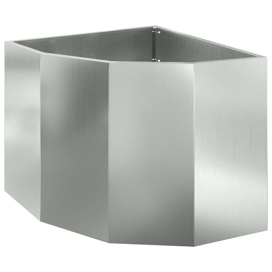 Hoek Plantbak Zilver 60 x 60 x 50 cm Gegalvaniseerd staal