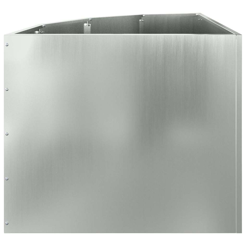 Hoek Plantbak Zilver 60 x 60 x 50 cm Gegalvaniseerd staal