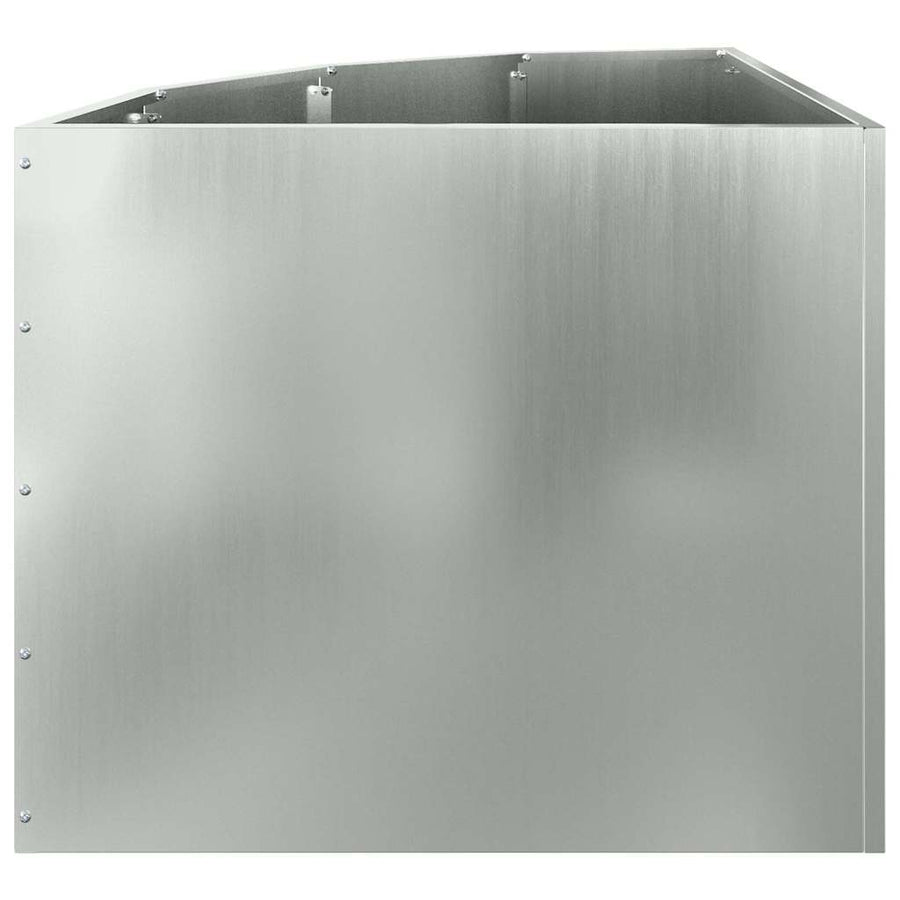 Hoek Plantbak Zilver 60 x 60 x 50 cm Gegalvaniseerd staal