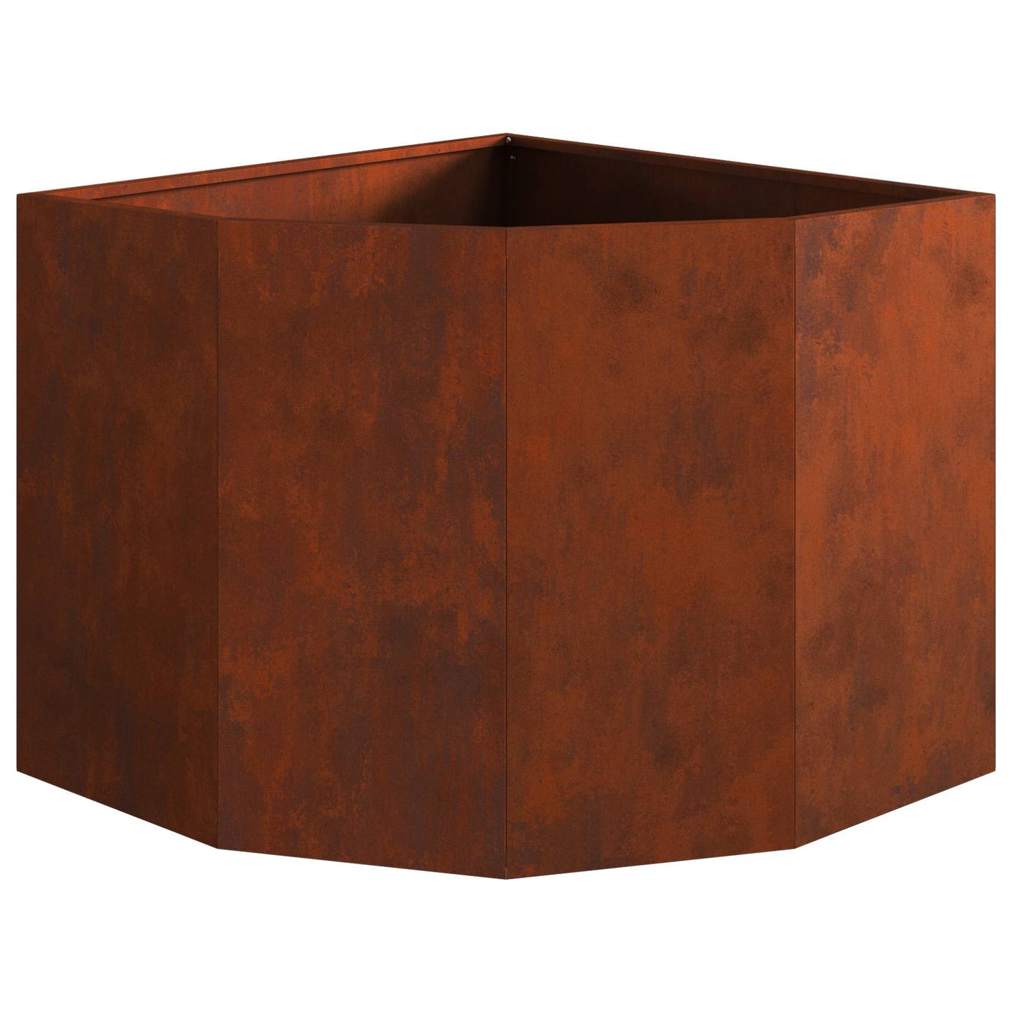 Hoek Plantbak Roestig 60 x 60 x 50 cm