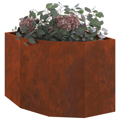 Hoek Plantbak Roestig 60 x 60 x 50 cm