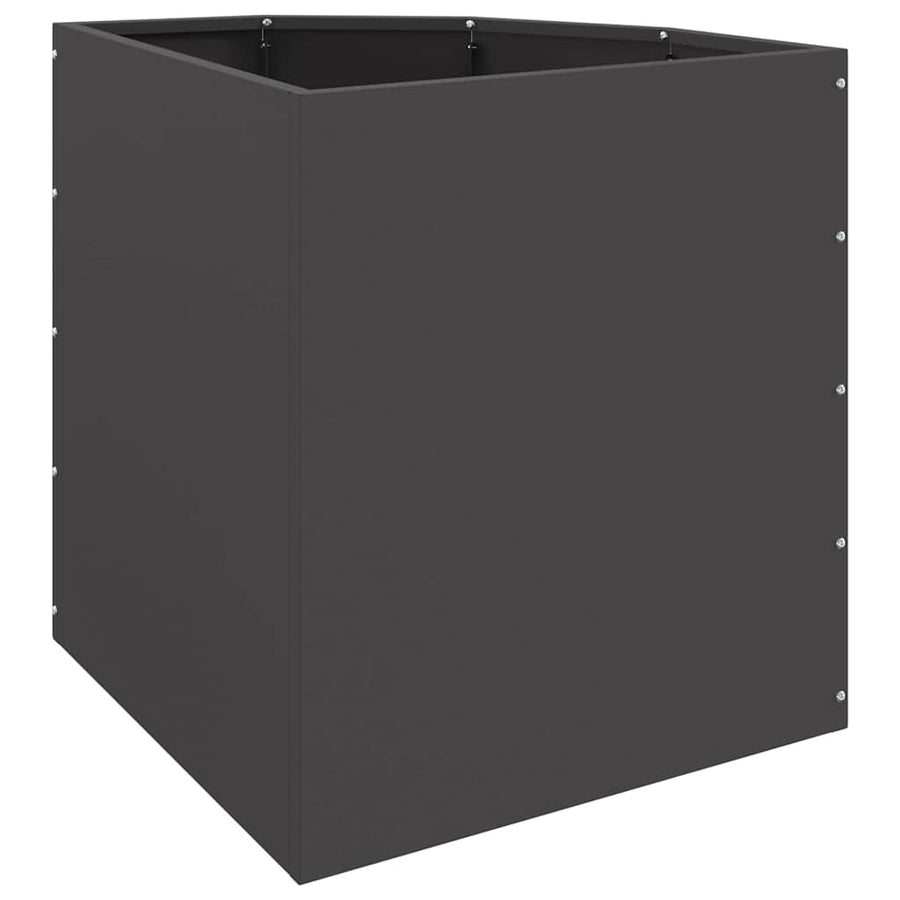 Hoek Plantbak Zwart 45 x 45 x 50 cm Staal