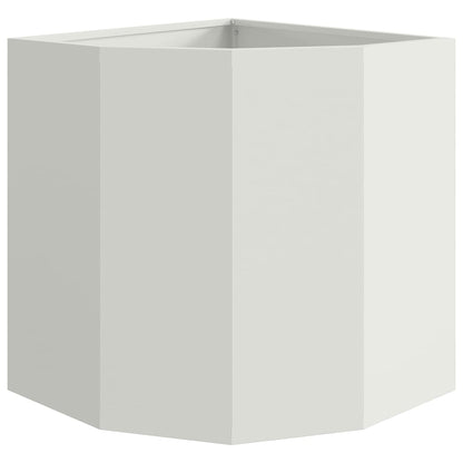 Hoek Plantbak Wit 45 x 45 x 50 cm Staal